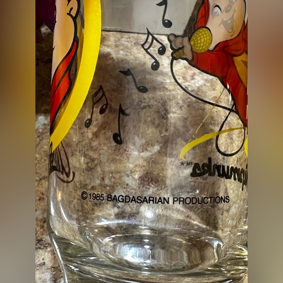 1985 Hardee’s Promo ~ Alvin and The Chipmunks Collectible Tumbler Glass~Vintage - Picture 5 of 9